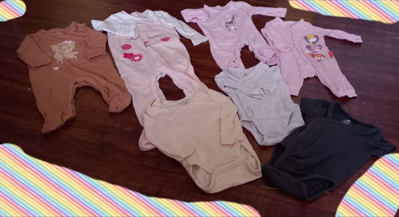 Hăinuțe bebe   .Mărimi 0/6 luni.Trimit prin poștă