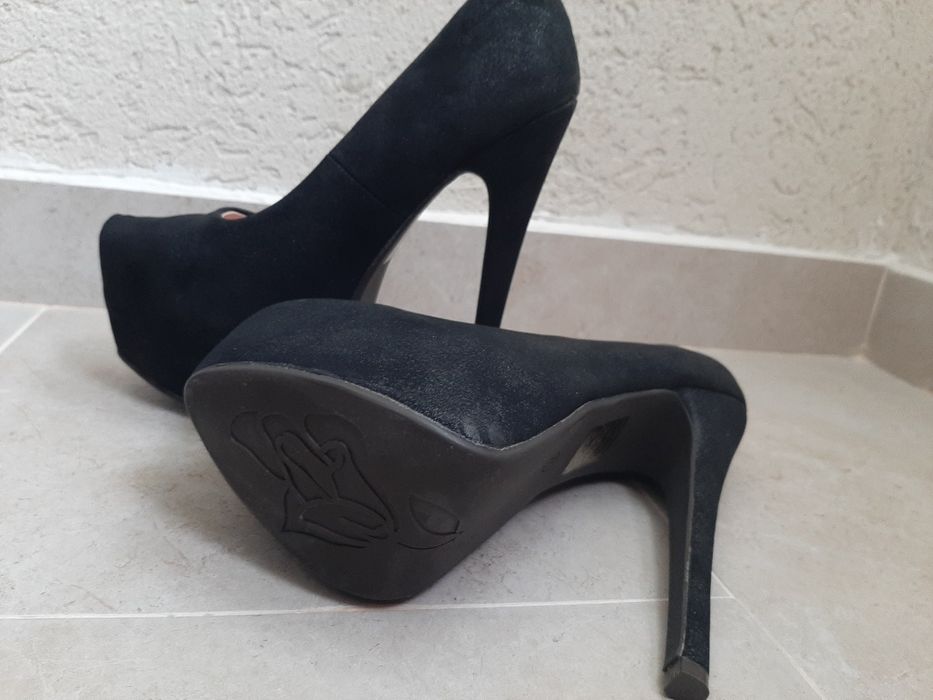 Pantofi dama bej/negru