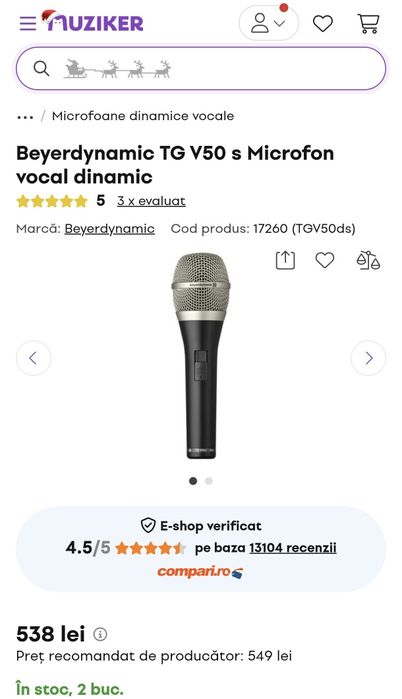 Microfon Beyerdinamic TG50s