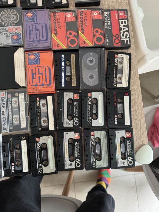 LOT Casete Audio Chrome Basf Maxwell Agfa
