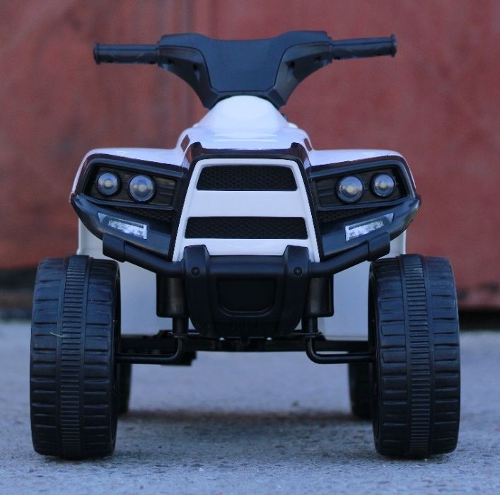 ATV electric pentru copil 1-3 ani, Offroad Panda 35W 6V 4.5Ah #Alb