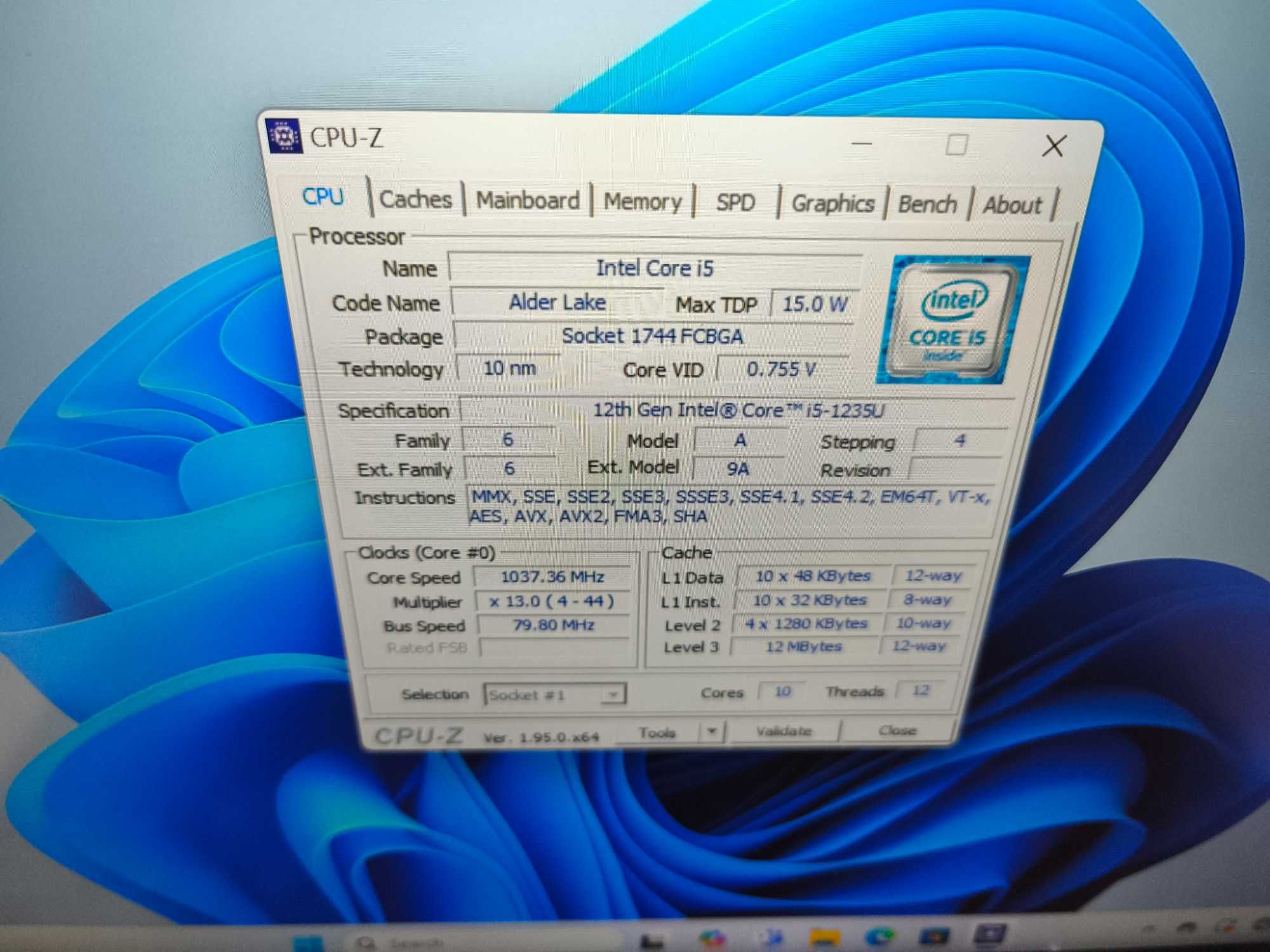 Laptop Lenovo Thinkpad T14 gen3 i5 1235u 8gb ram ssd 256gb