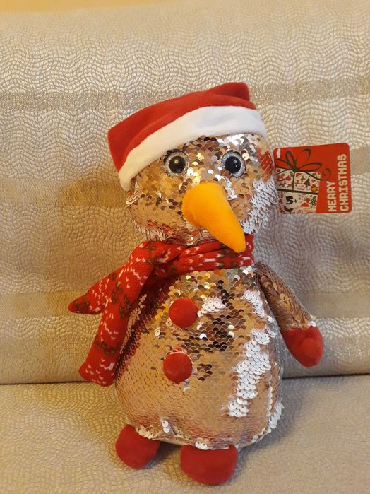 Нова! Плюшена играчка с двуцветни пайети