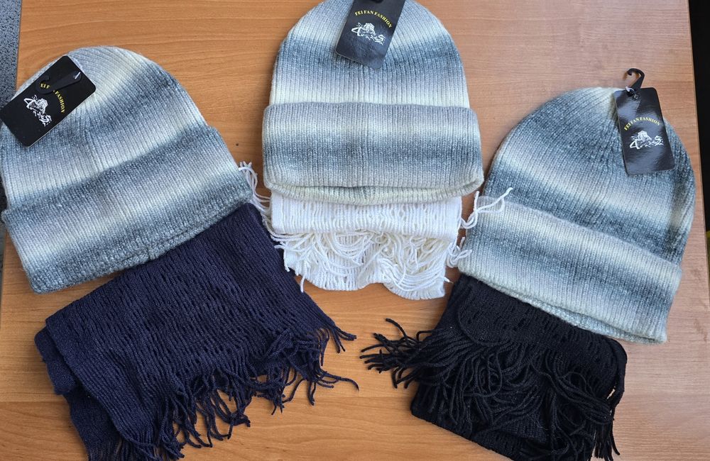 Шапки мужские с шарфом подарки