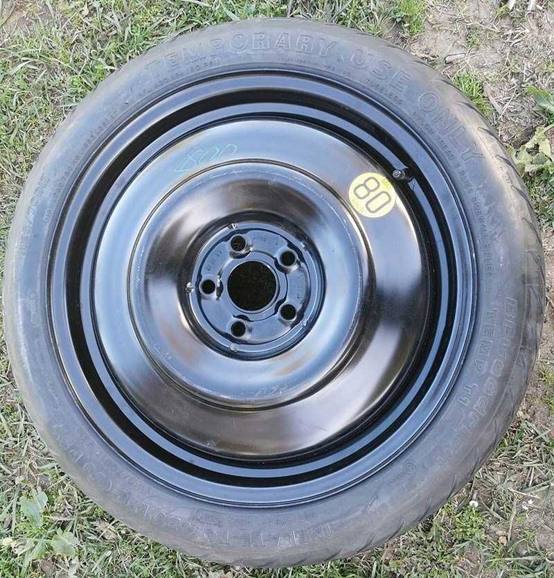 TOYOTA avensis corolla резервна гума с джанта патерица 5x100 Ф54.1мм