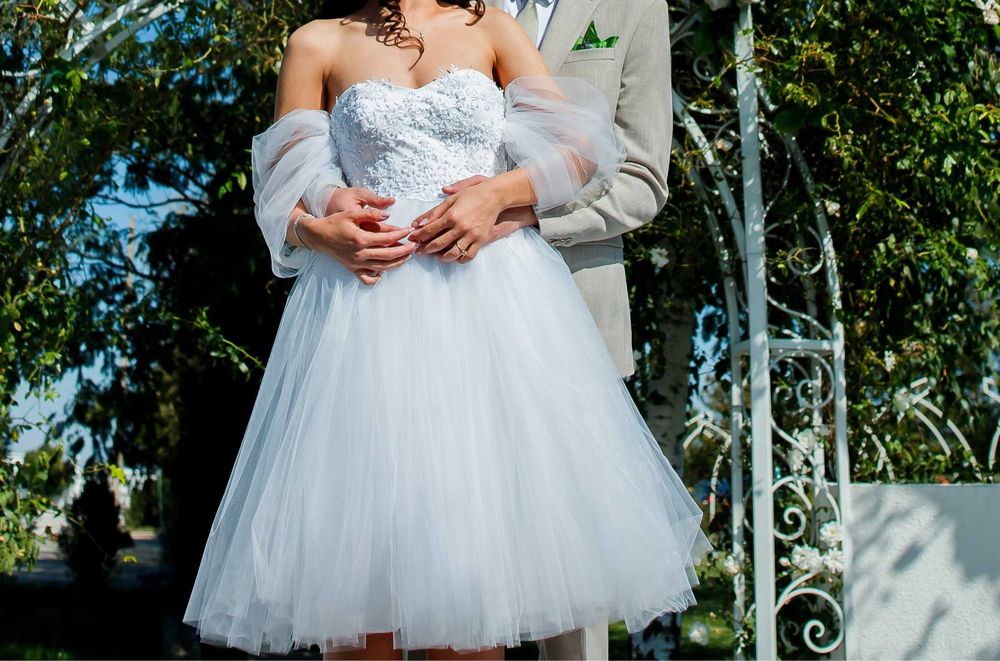 Rochie albă cununie civilă