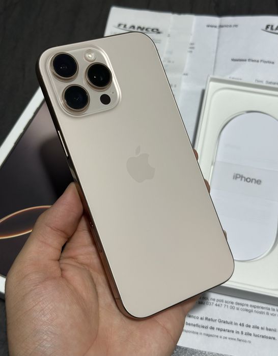 iPhone 16 Pro Max Desert Titanium 256GB Factură Garanție !