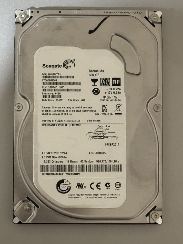 HDD Seagate 500 Gb