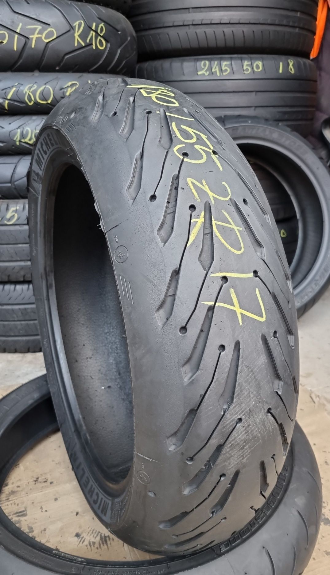 Anvelopa Moto Michelin Road5 180/55 ZR17 Impecabilă DOT 4719.
