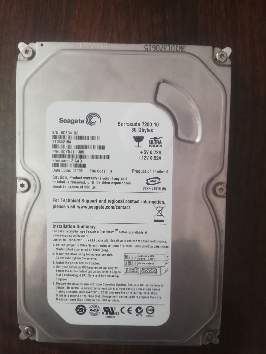 Жесткий диск 80 ГБ IDE