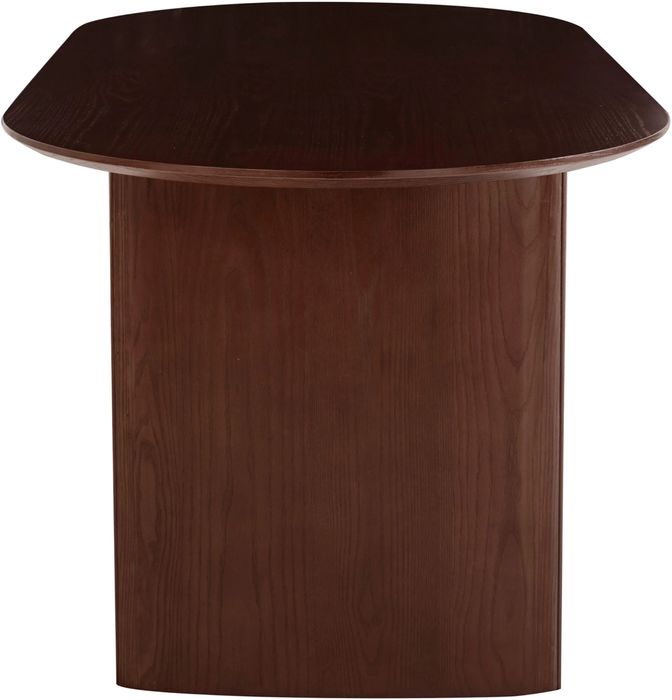 Masă de dining Melinda– blat oval din lemn MDF 180x90x77 cm