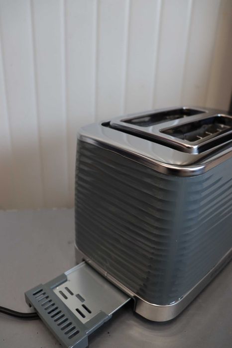 Тостер Russell Hobbs Inspire Grey Модерен дизайн, Чекмедже за трохи