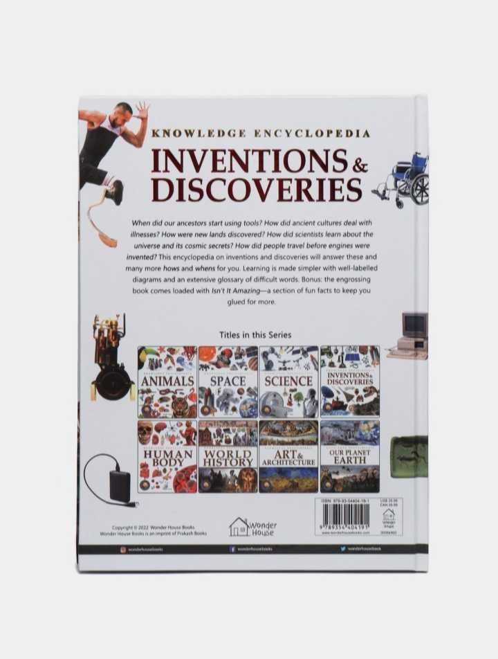 Книга на английском - Knowledge Encyclopedia Inventions Discoveries.