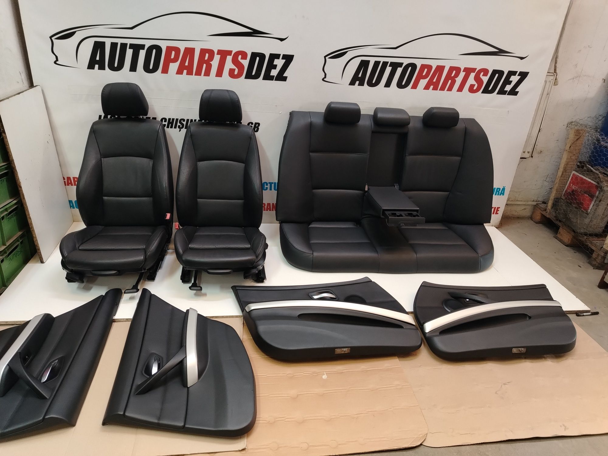 Scaune interior fete usi Piele M recaro Piele E90 Seria 3 Negre