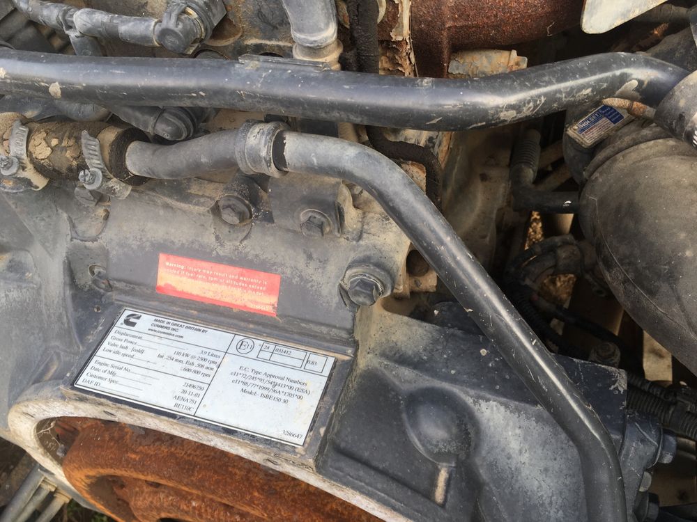 Utilaj  arcuri daf 45  55  si lf motor cummints 230 cp si pacar 3,9l