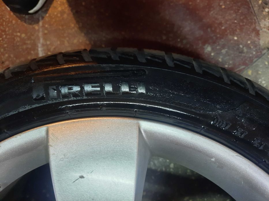 Vând jante aliaj 5x112 pe 17. Cauciucuri iarnă