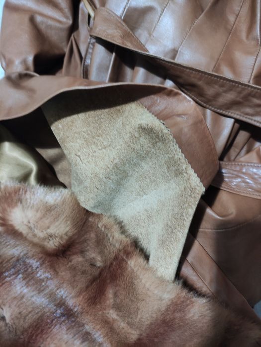 Haina piele blana naturala Lux ZILLI