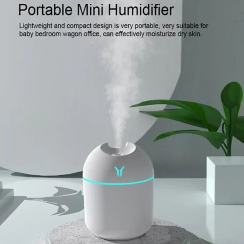 Mini umidificator aromaterapie, uleiuri esentiale, camere mici/ masini