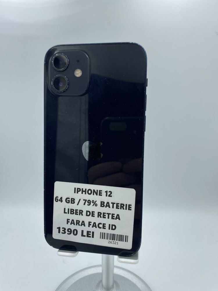 iPhone 12 64GB/79% Baterie Fara Face Id #26321