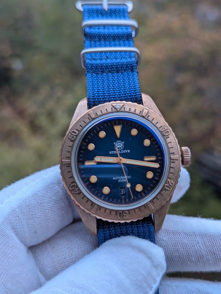 Steeldive SD1965S Bronze Diver - Oris 65 Carl Brashear Edition Homage