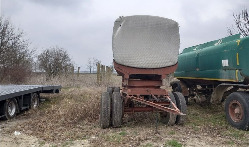 Remorcă cisternă 13000l aluminiu pe arcuri, cisternă apă,cisternă Udat