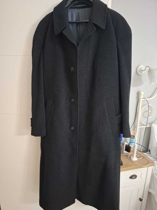 Palton lung barbati, marime 48 100% Lana, NOU