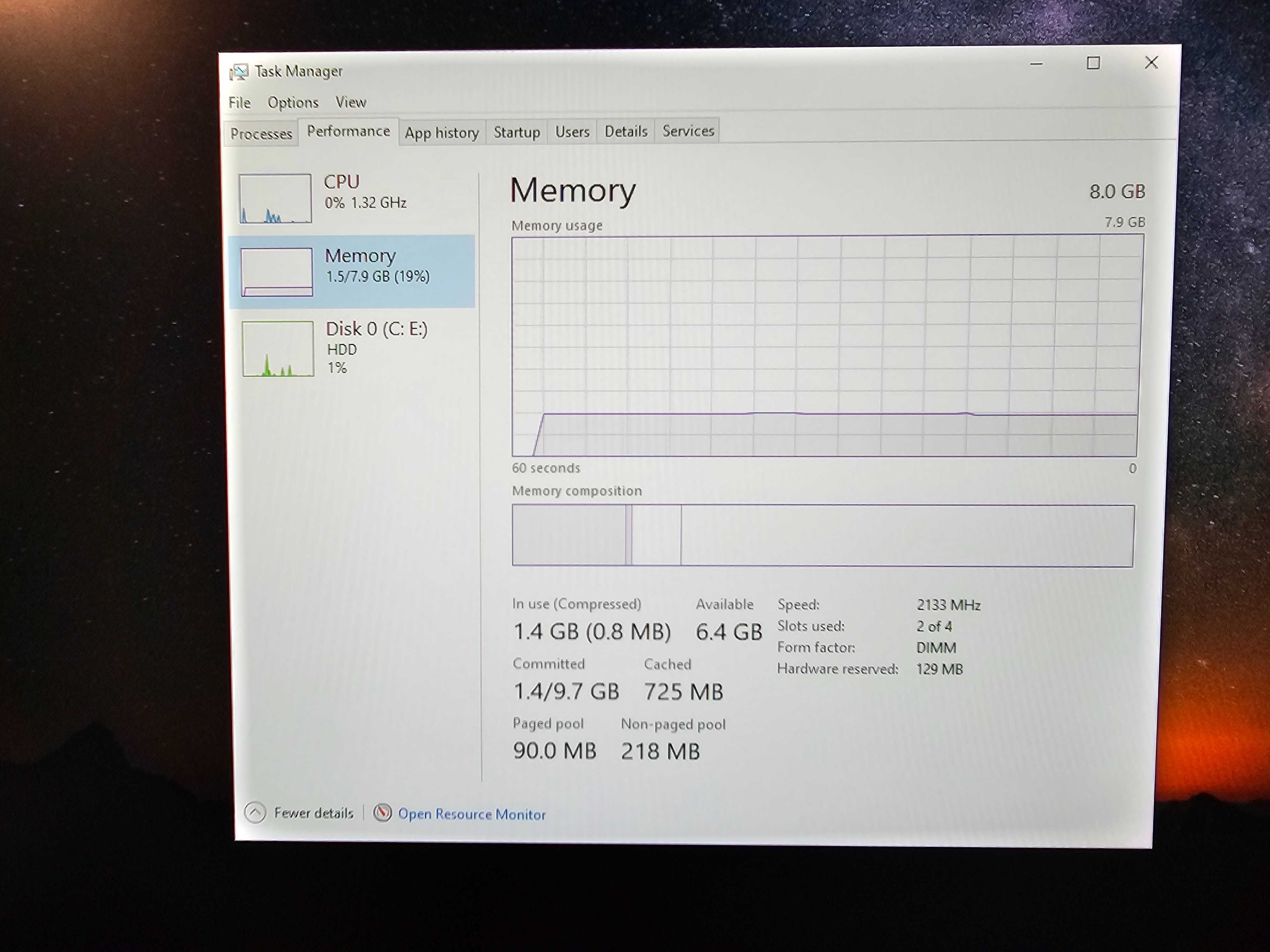 Компютър HP 800 Elitedesk G3 i5/128GB ssd/8 ram