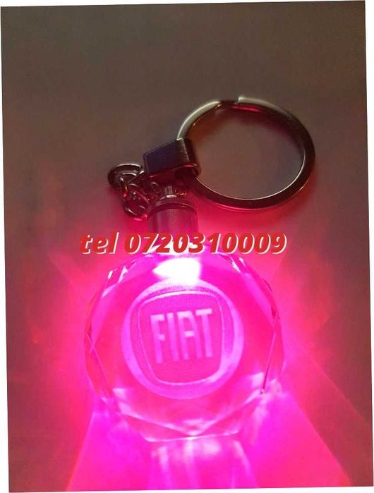 Promo Breloc Din Sticla Led 6 Culori Fiat