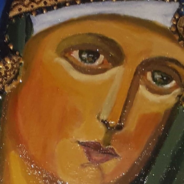 Icoana Diptic - Maica Domnului si Mantuitorul Pantocrator