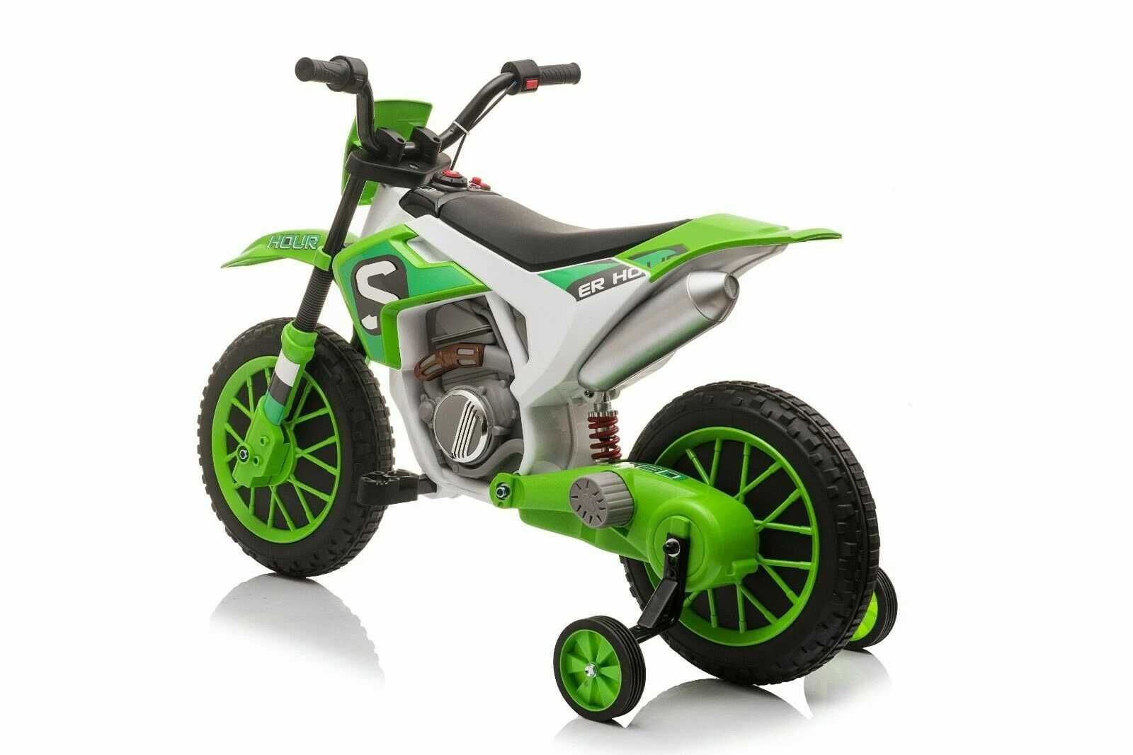 Motocicleta electrica pentru copii Kinderauto BJH022 2x35W 12V #Verde