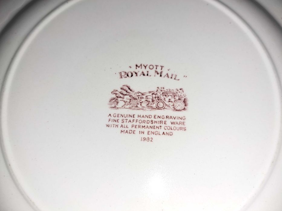 set de masa serviciu farfurii portelan englezesc Myott Royal Mail
