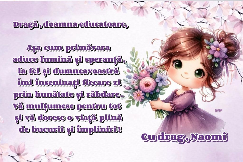 Tablou educatoare
