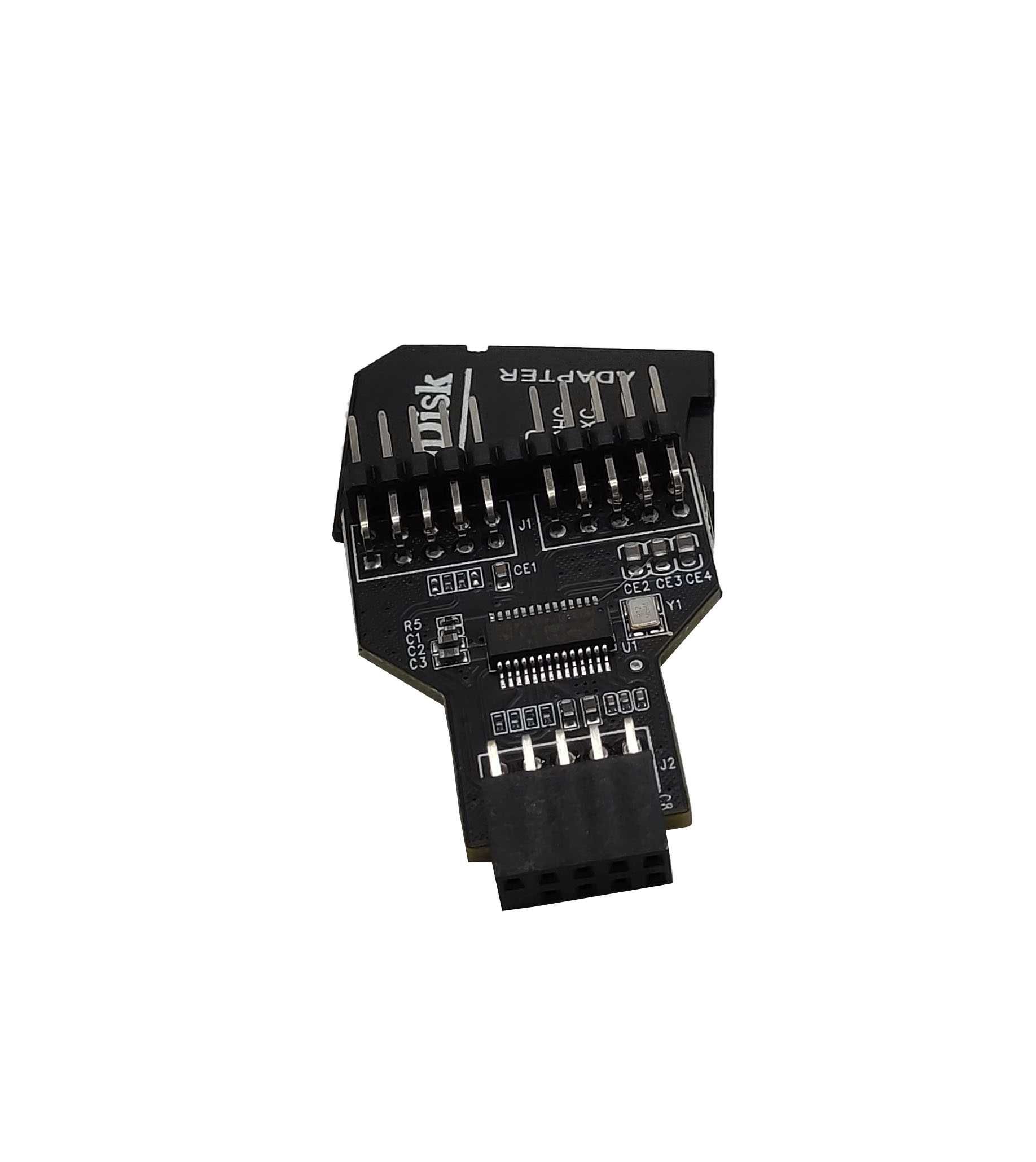 Адаптер usb 9 pin(f) to dual usb 9 pin(m) adp4usb-f04