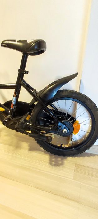 Bicleta copii Decathlon roti 16, 3-6 ani roti ajutătoare st. excelenta