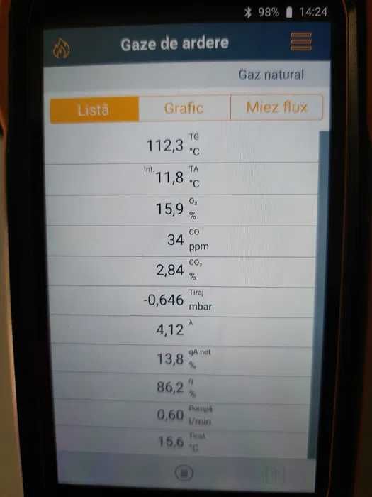 Testo 300 cu senzori de O2, CO