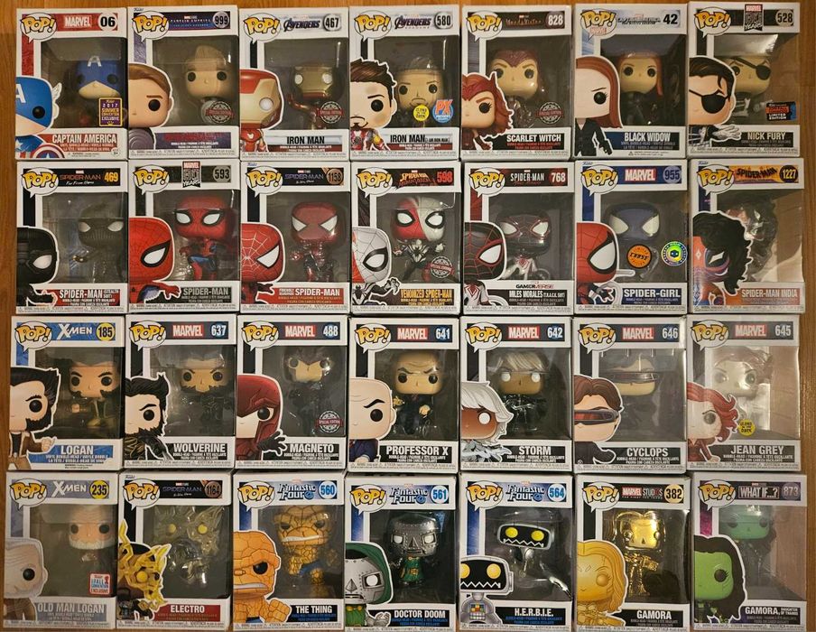 Marvel и DC Universe Funko pop