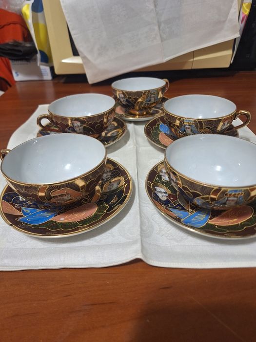 5 cesti japoneze ceramica maro
