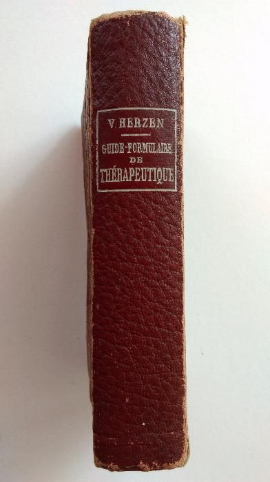 Carte ghid GUIDE-FORMULAIRE de THERAPEUTIQUE de V. Herzen,edit 8, 1914