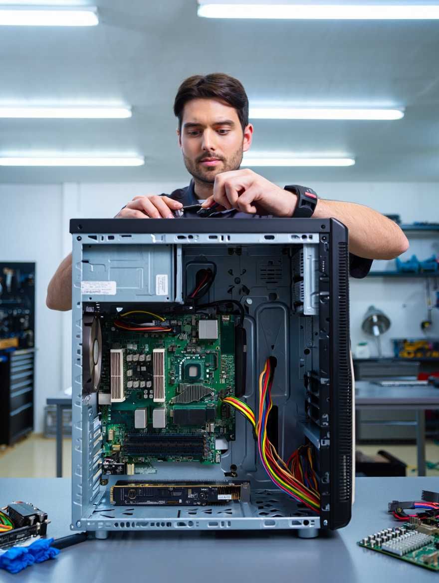 Kompyuter diagnostika, windows qilish va h.k ishlarni amalga oshiramiz
