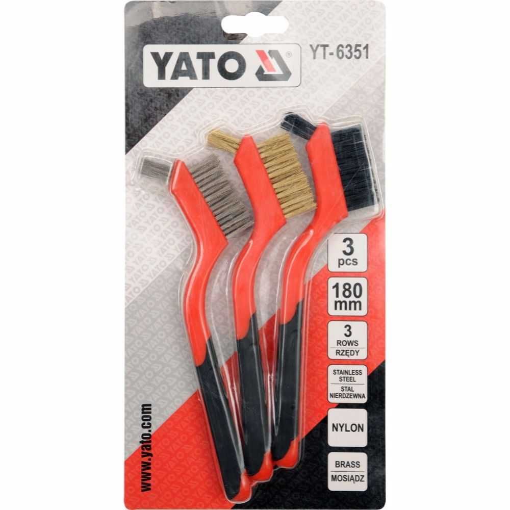 Комплект телени четки 3 части YATO YT 6351