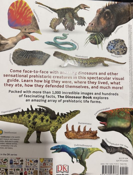 Smithsonian: The Dinosaur Book (Динозаври) Ново Английски Език
