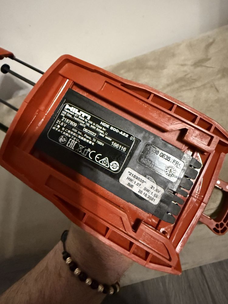 Pistol  ancore Chimice Hilti HDE 500-A22 NOU ( fabricatie 2023 )