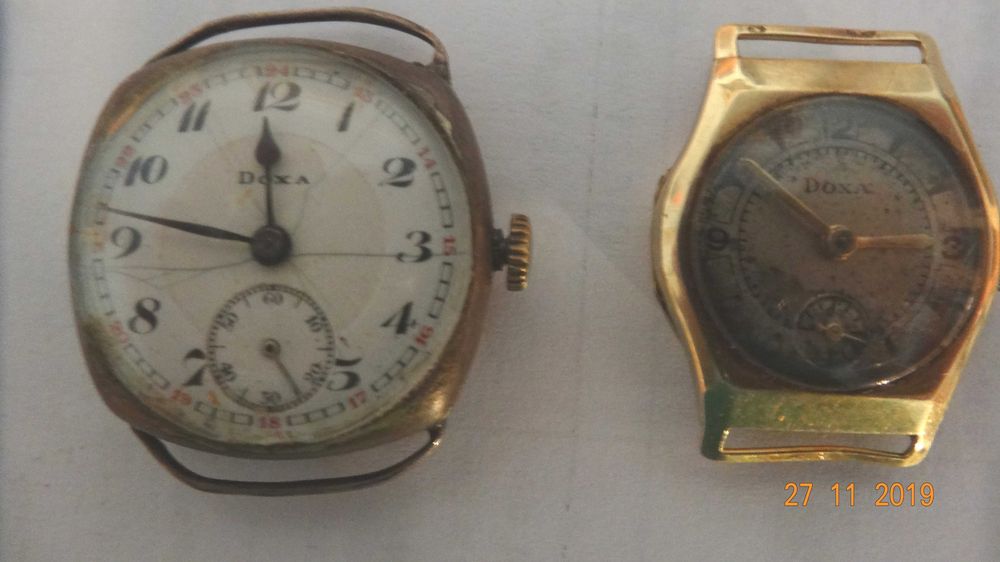 Vand ceas de dama DOXA, aur, foarte vechi, functional