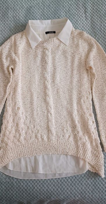 Елегантна блуза с паети