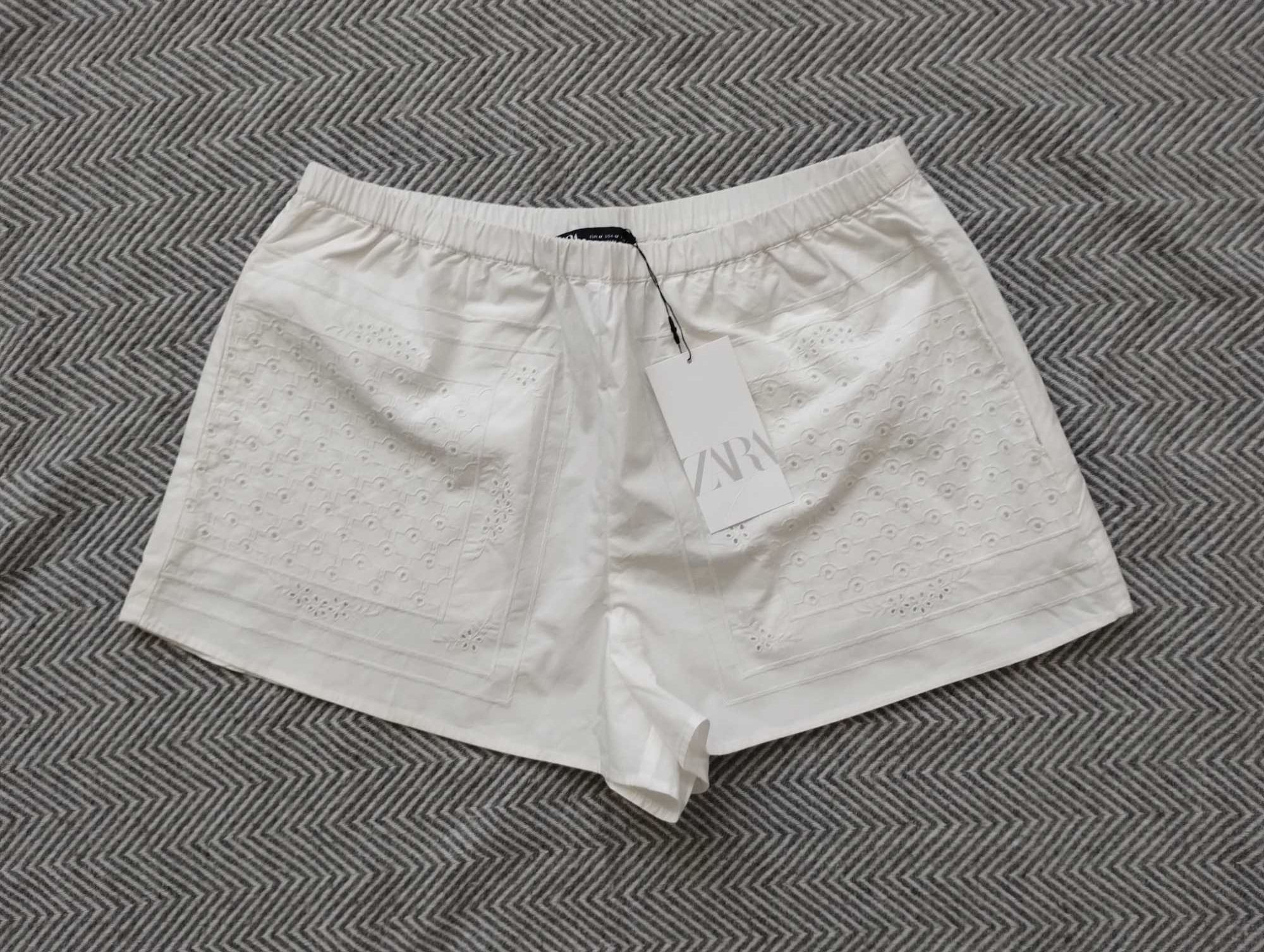Zara бермуди с бродерия размер М