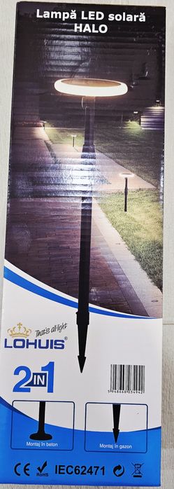 LAMPA LED solara halo 3W 260lm IP65