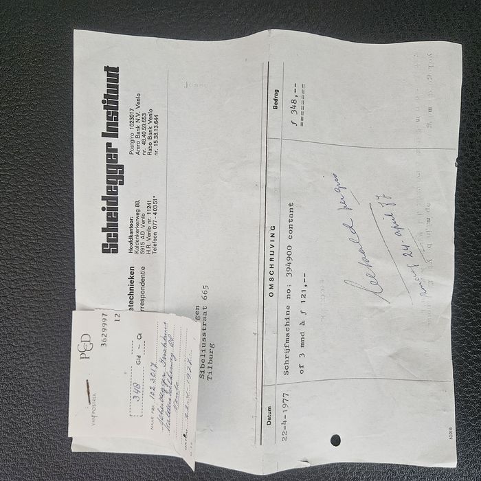 Mașină de scris Scheidegger Typomatic TMS