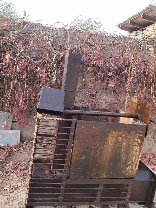 Банная печка с баком