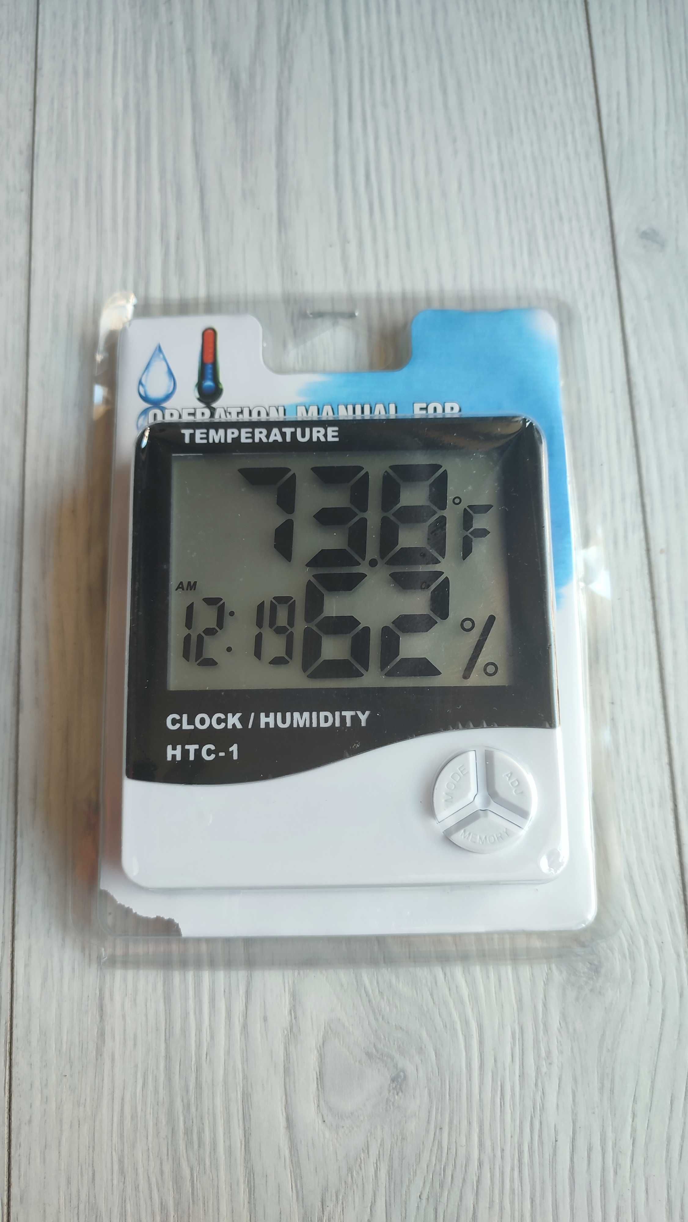 Термометър HTC-1, измерващ температура и влажност, функция аларма