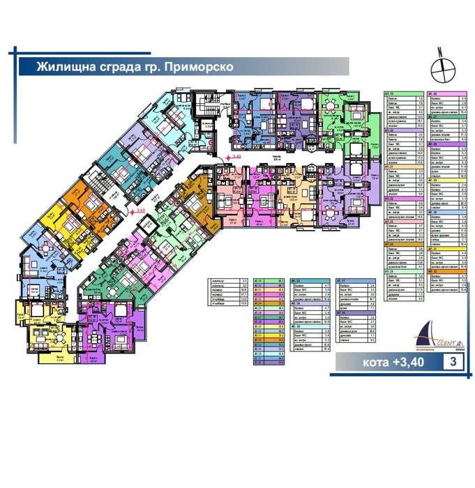 Продава се Едностаен апартамент в Приморско - 43 кв.м за 1131 €/кв.м - Снимка #1